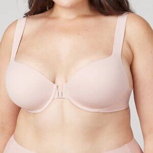 Spanx Bra-llelujah Full Coverage Size 36A Brallelujah Vintage Rose Front Closure